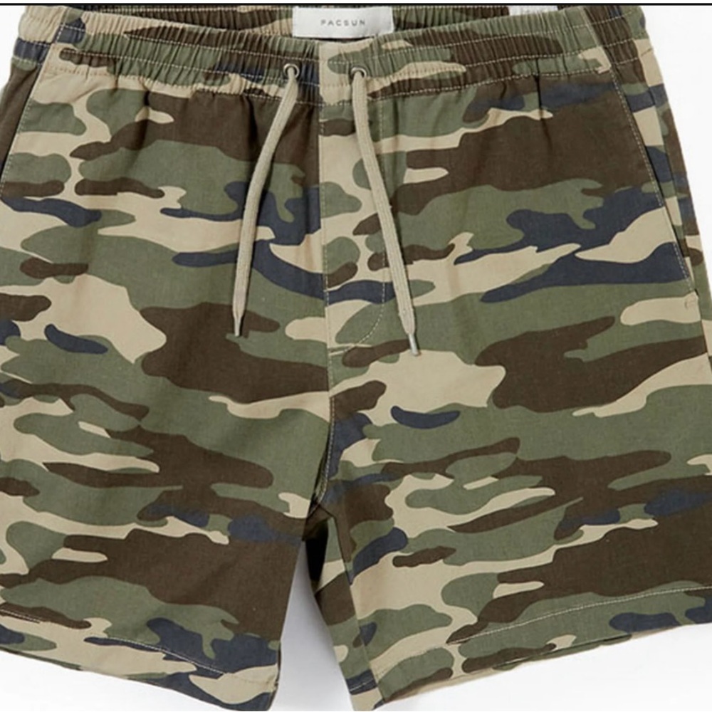 PacSun Eco Camouflage Twill Volley Shorts